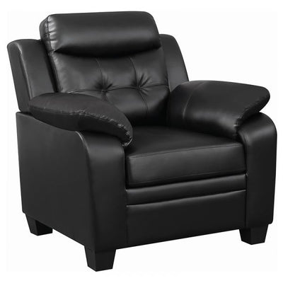 Finley Leather Living Room Set with Pillow Top Armrests