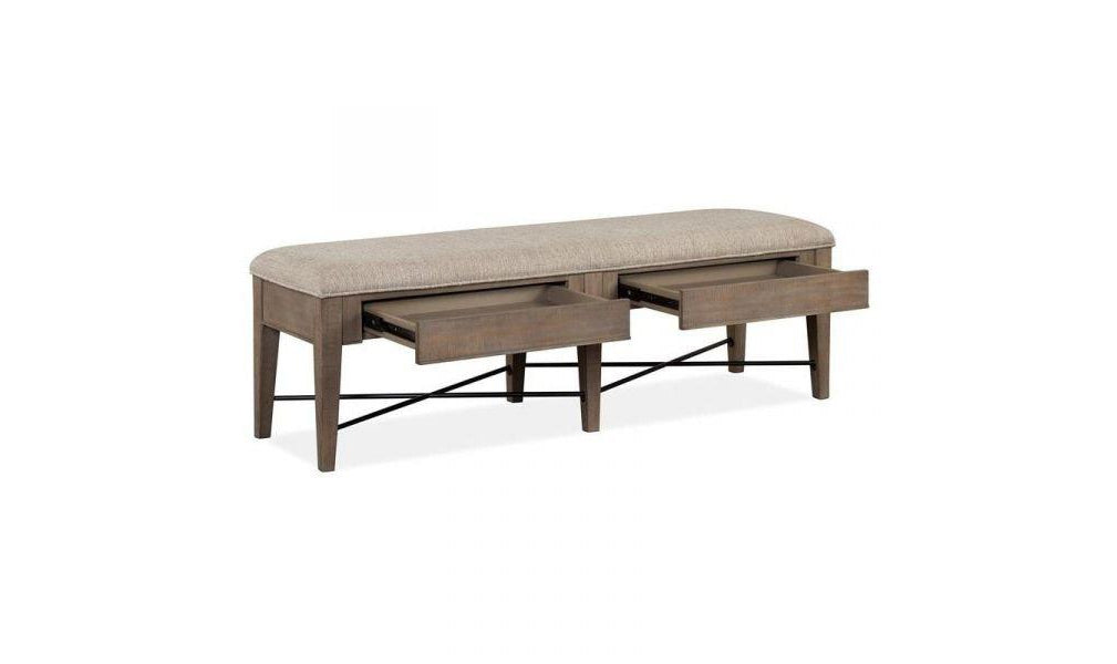 Paxton Place Bench w-Upholstered Seat