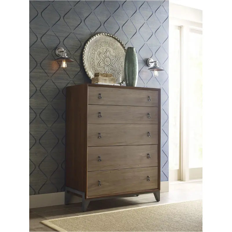 AD MODERN SYNERGY MOTIF MAPLE DRAWER CHEST-Storage Chests-Leahyco