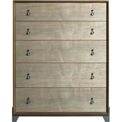 AD MODERN SYNERGY MOTIF MAPLE DRAWER CHEST-Storage Chests-Leahyco