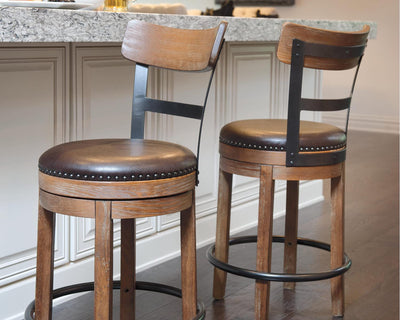 Paloma Upholstered Swivel Bar Stool