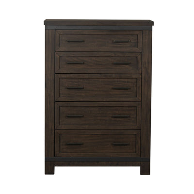 Warewood 5 Drawer Chest-Storage Chests-Leahyco