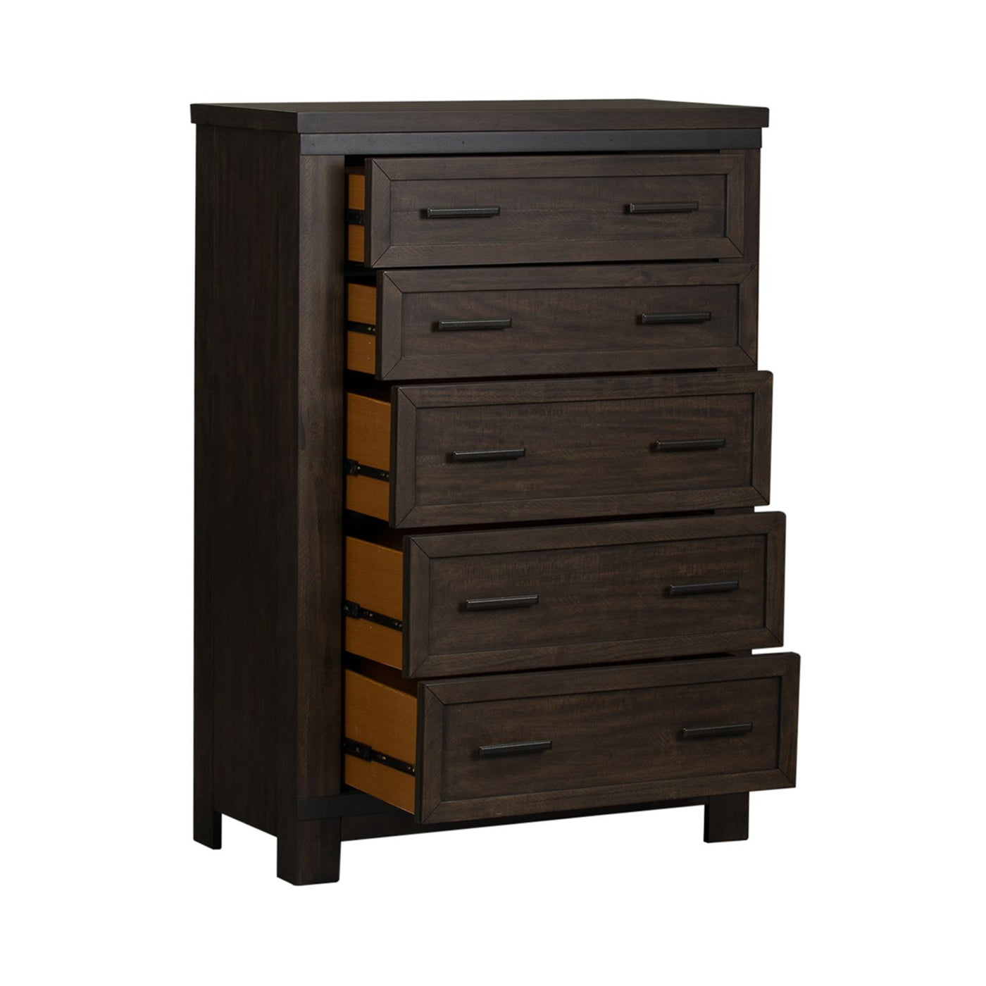 Warewood 5 Drawer Chest-Storage Chests-Leahyco