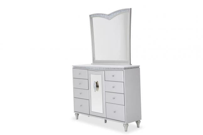 Melrose plaza Upholstered Storage Dresser-Dressers-Leahyco