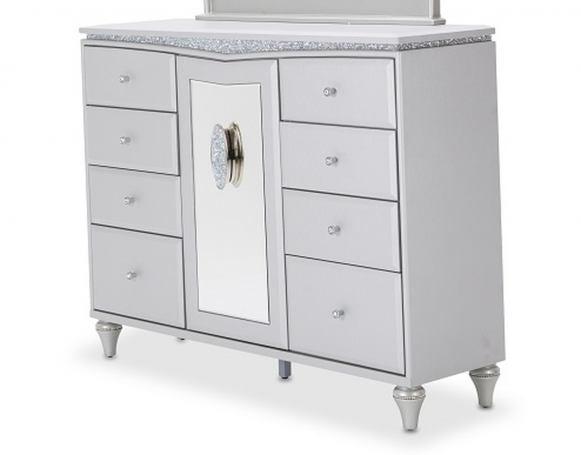 Melrose plaza Upholstered Storage Dresser-Dressers-Leahyco