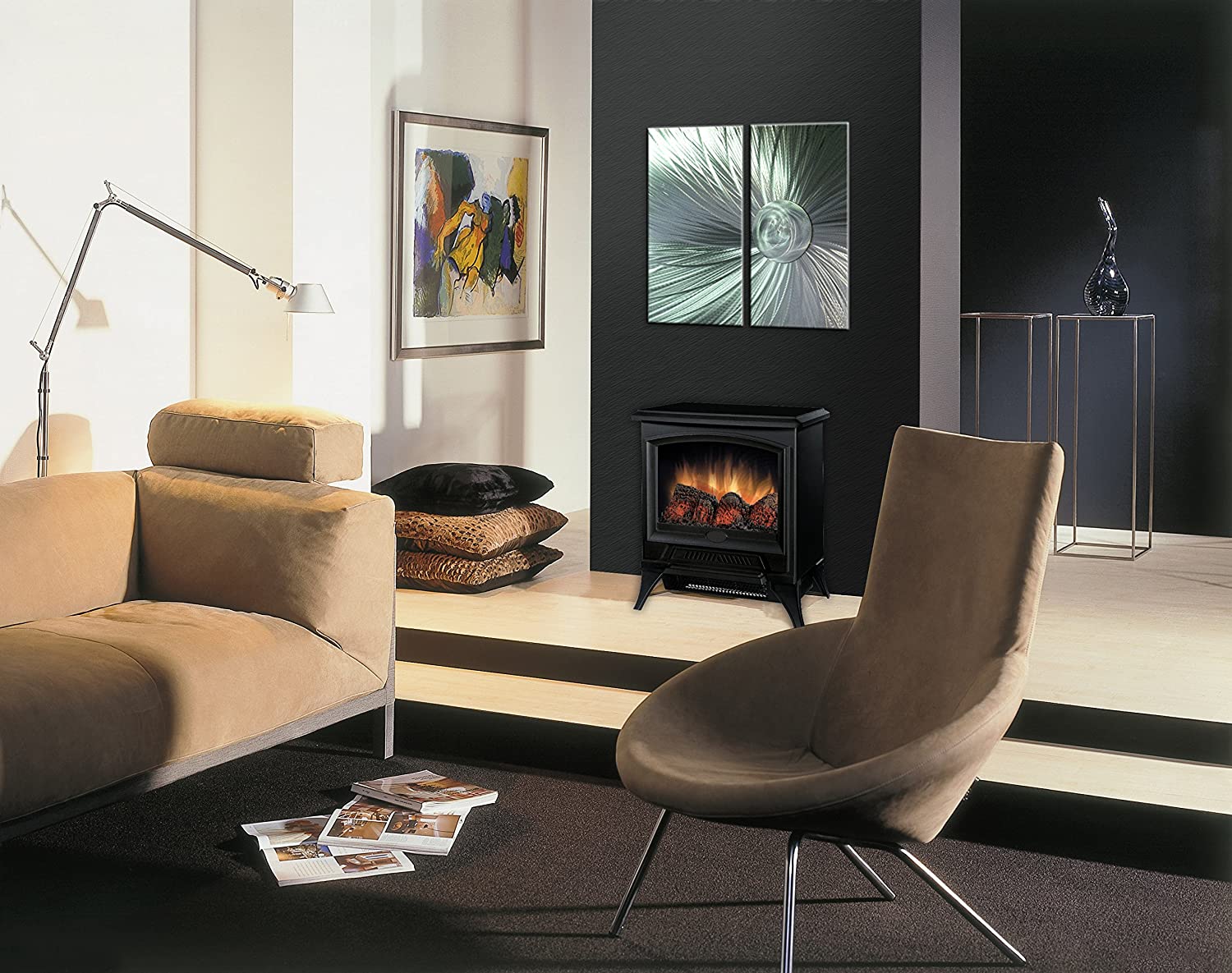 Dimplex Electric Fireplaces and Stove With A Black Finish-Fireplaces-Leahyco