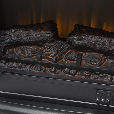 Duncan 17" Infrared 2 Stage Electric Stove in Black-Fireplaces-Leahyco