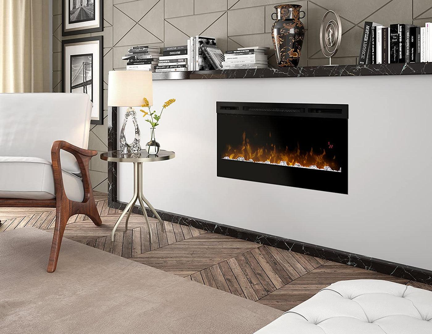 Dimplex 34" Linear Electric Fireplace-Fireplaces-Leahyco