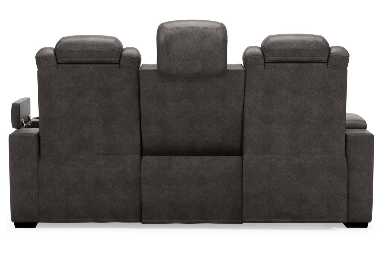 HyllMont Power Reclining Sofa-Sofas-Leahyco