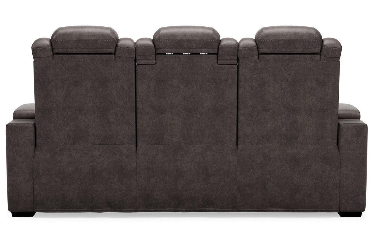 HyllMont Power Reclining Sofa-Sofas-Leahyco