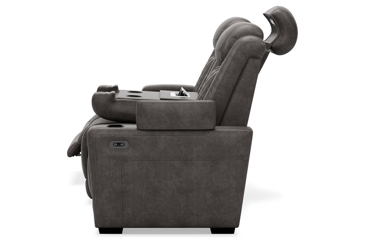 HyllMont Power Reclining Sofa-Sofas-Leahyco