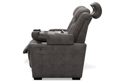 HyllMont Power Reclining Sofa-Sofas-Leahyco