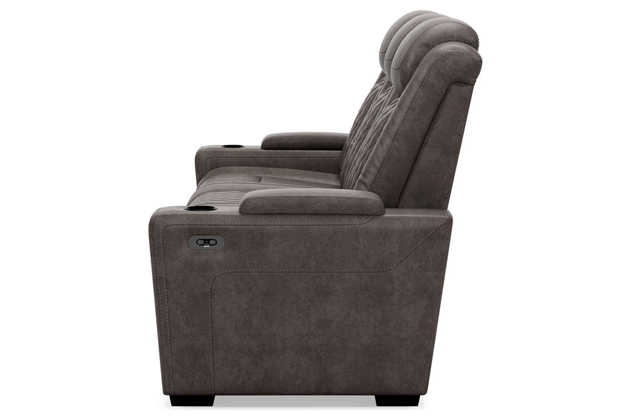 HyllMont Power Reclining Sofa-Sofas-Leahyco