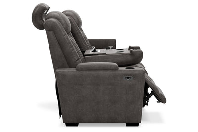 HyllMont Power Reclining Sofa-Sofas-Leahyco