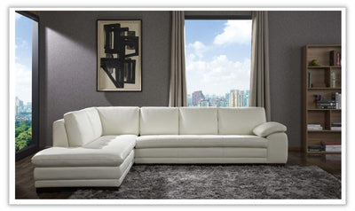 Ava Italian Leather Sectional Sofa