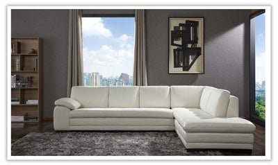 Ava Italian Leather Sectional Sofa