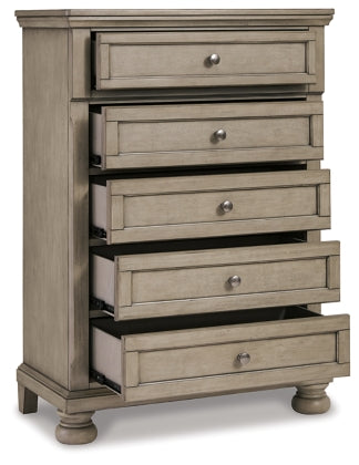 Lettner Five Drawer Chest-Storage Chests-Leahyco