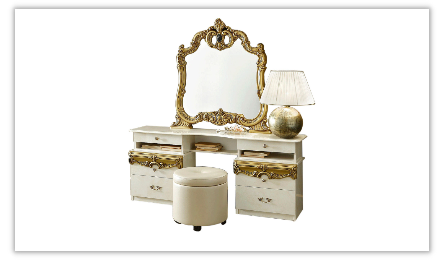 Barocco Vanity Dresser-Dressers-Leahyco