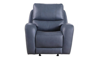 Leather Italia™ Bel Air Blue Glider Recliner