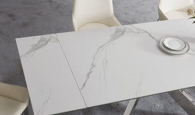 Carrara Extension Dining Table-Dining Tables-Leahyco