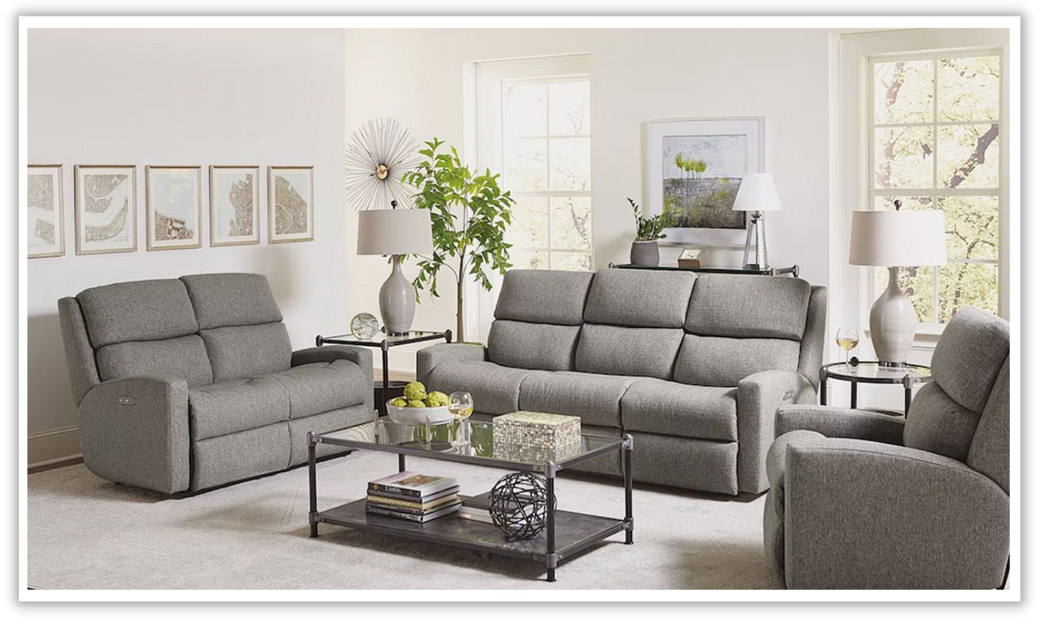 Catalina Power Reclining Sofa with Power Headrests