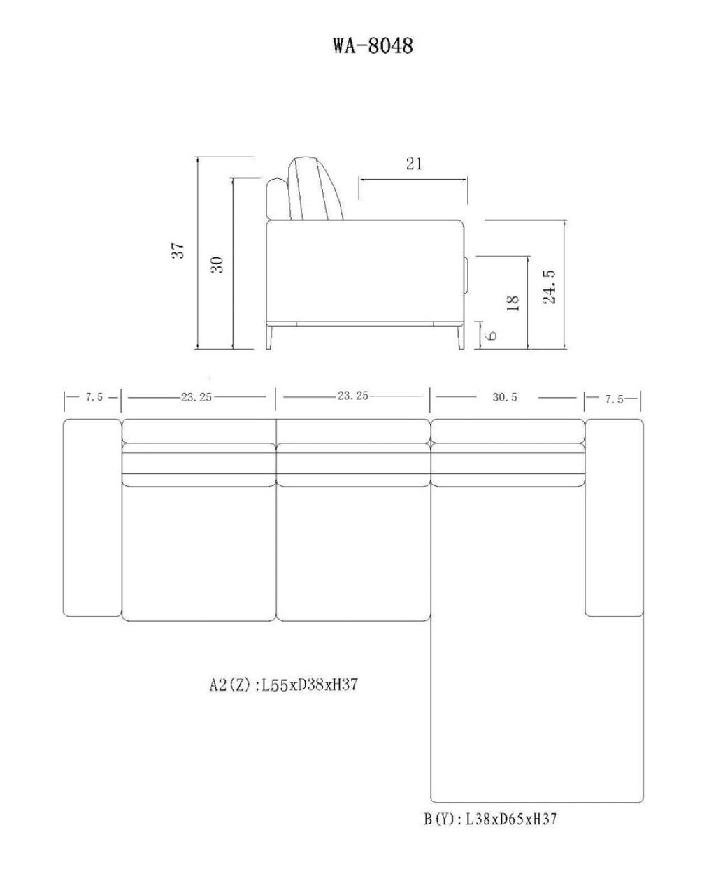 Crosby Sectional-Sectional Sofas-Leahyco