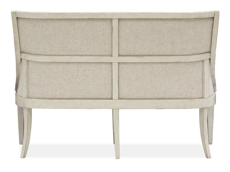 Newport  Bench w/Upholstered Seat & Back        