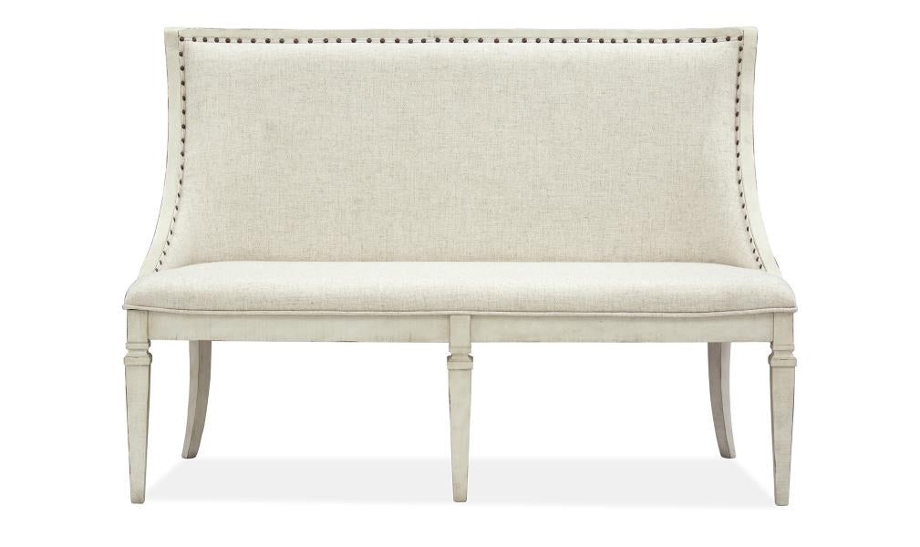 Newport  Bench w/Upholstered Seat & Back        