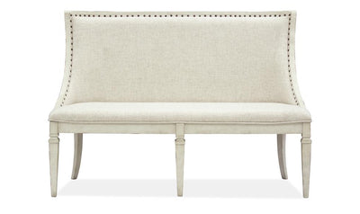 Newport  Bench w/Upholstered Seat & Back        