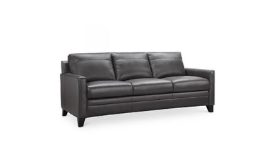 Fletcher Leather Sofa in Charcoal