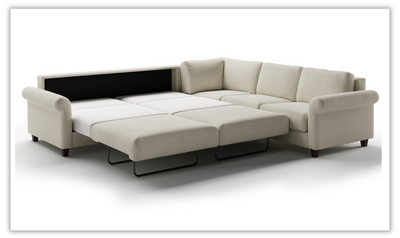 Luonto Flex L-Shaped Transitional Fabric Sectional Sleeper Sofa