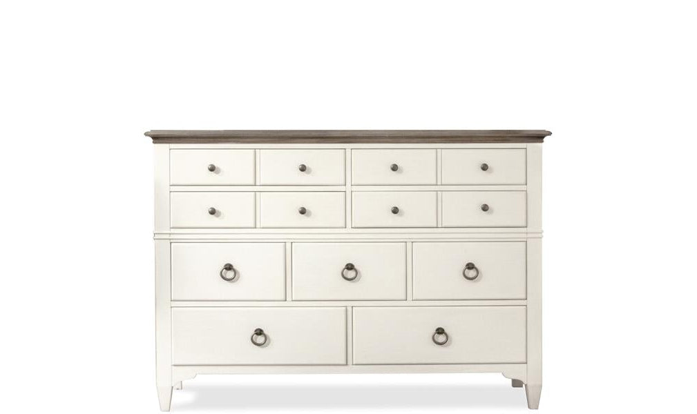 Myra 9-drawer Dressers - White-Dressers-Leahyco