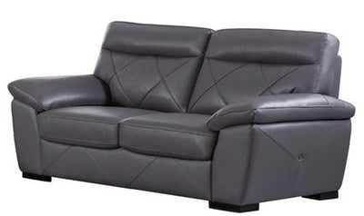 Latitude Cushion Back Loveseat in Leather