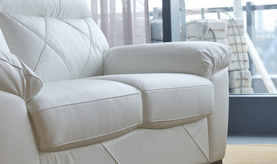 Latitude Cushion Back Loveseat in Leather