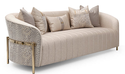 Lisbon 3 Seater Fabric Sofa with Pillow Arms