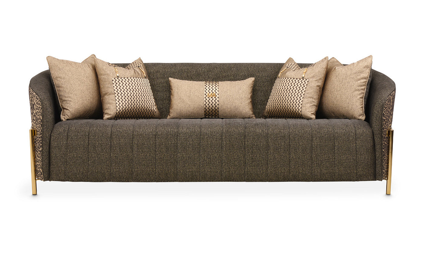 Lisbon 3 Seater Fabric Sofa with Pillow Arms