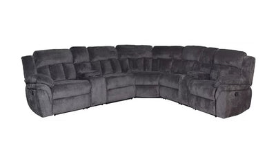 Mccobb Recliner Sectional Sofa-Sectional Sofas-Leahyco