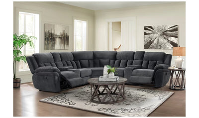 Mccobb Recliner Sectional Sofa-Sectional Sofas-Leahyco