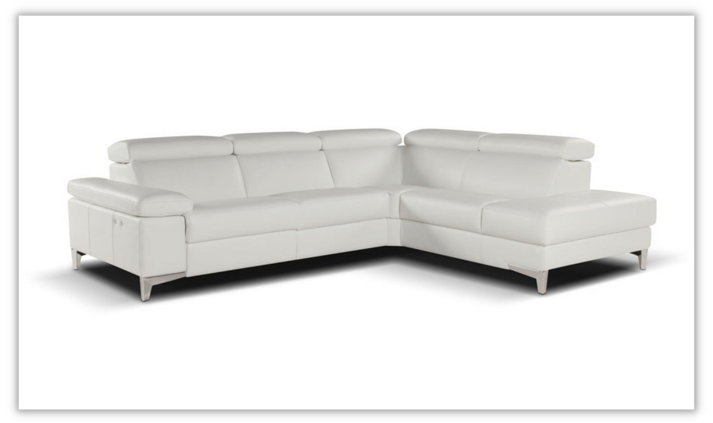 Megan Sectional in White