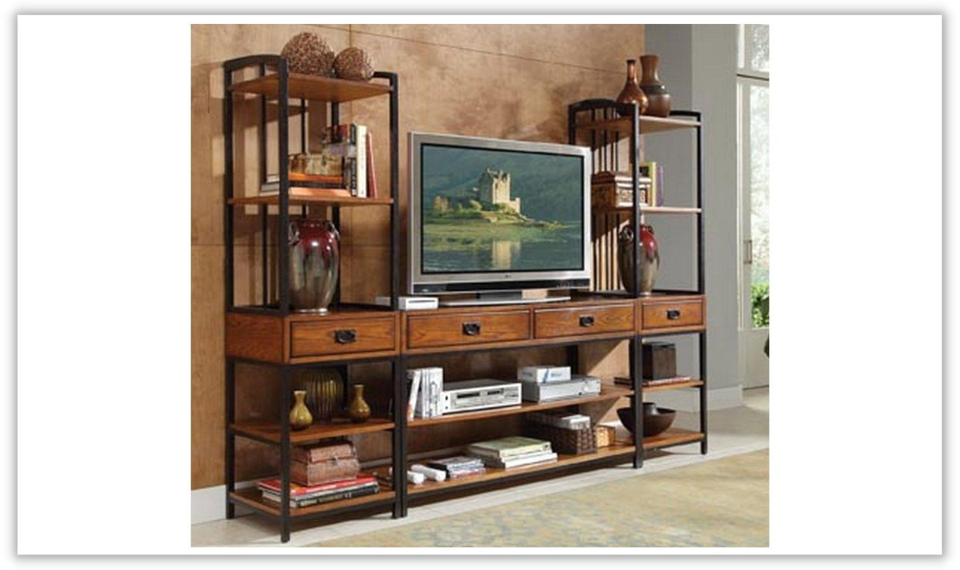 Modern Craftsman Media Stand by homestyles