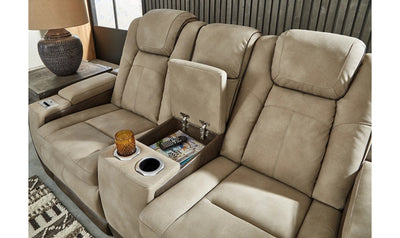 Next Gen Power Reclining Loveseat with Console - Sand