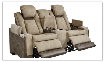 Next Gen Power Reclining Loveseat with Console - Sand