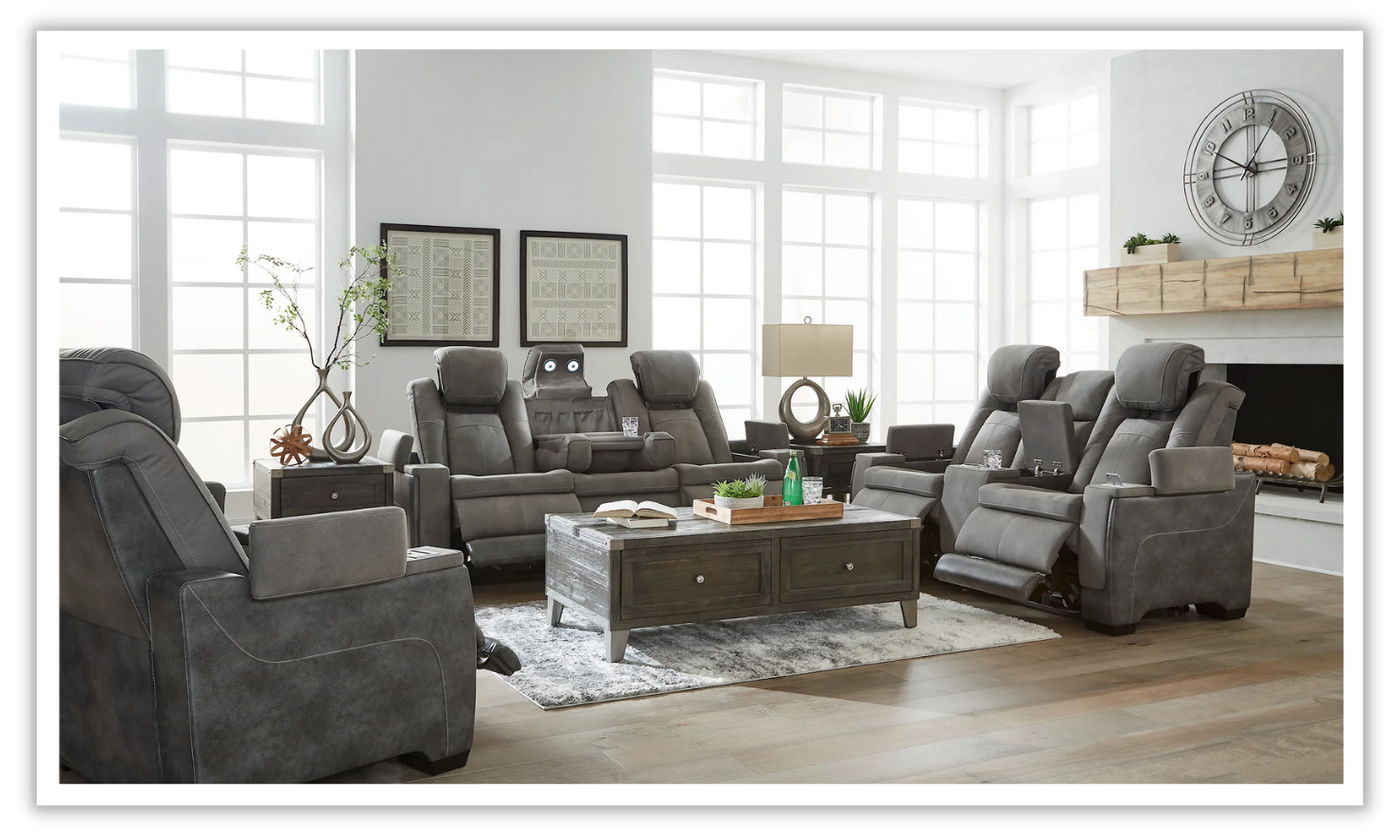 Next Gen Power Reclining Loveseat with Console - Sand