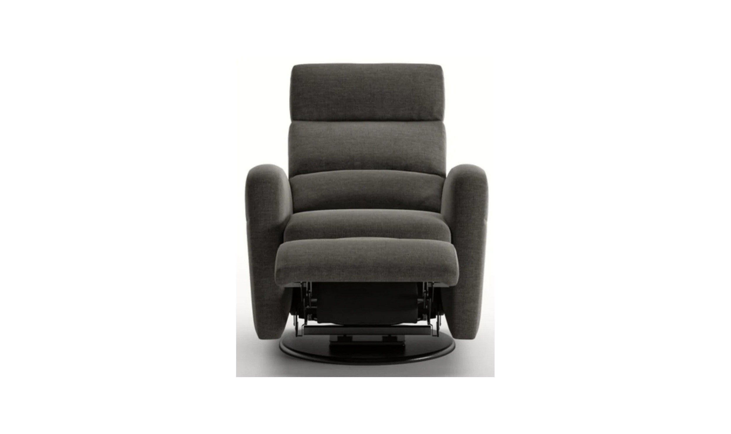 Luonto Sloped Fabric Recliner Chair with Swivel Base