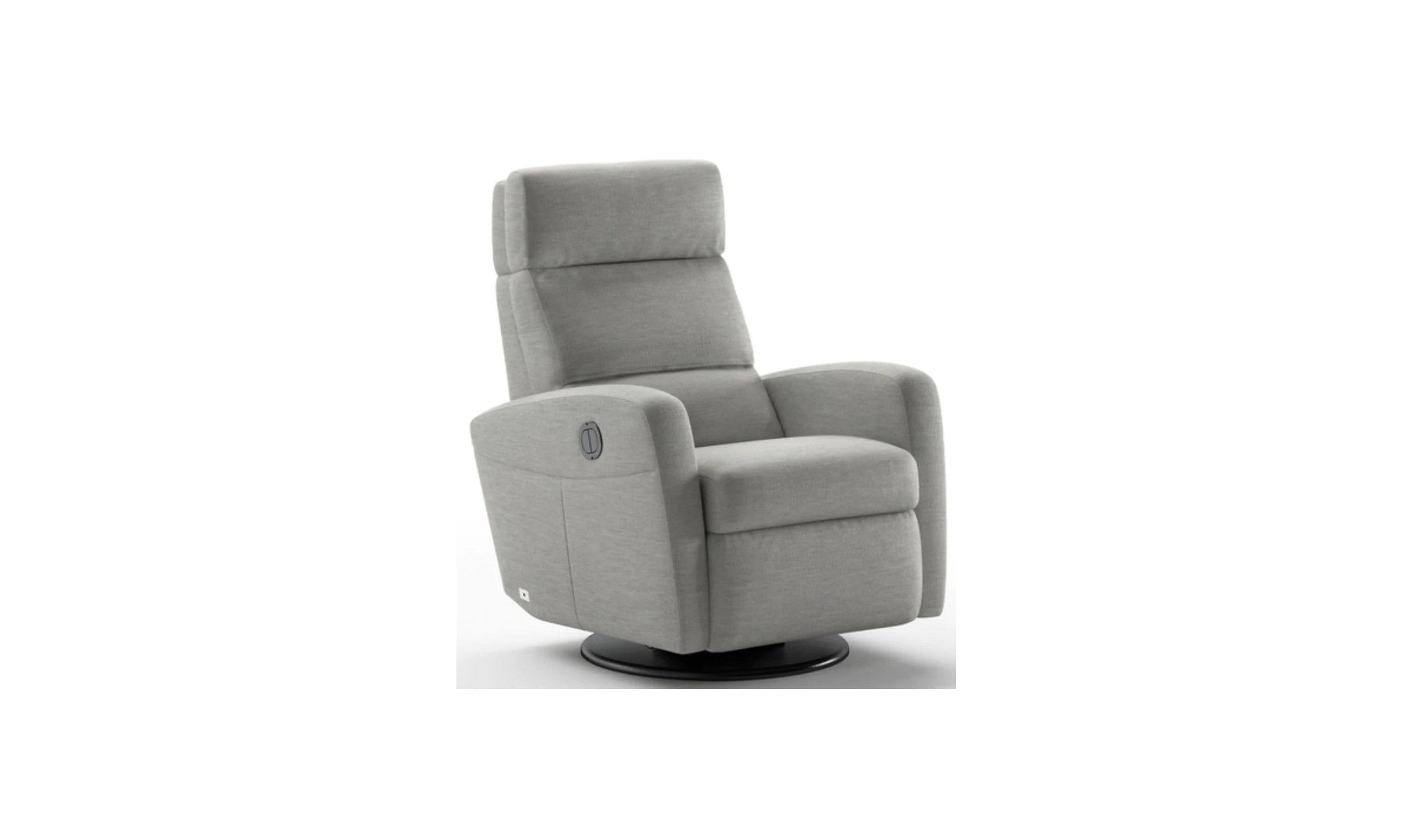 Luonto Sloped Fabric Recliner Chair with Swivel Base