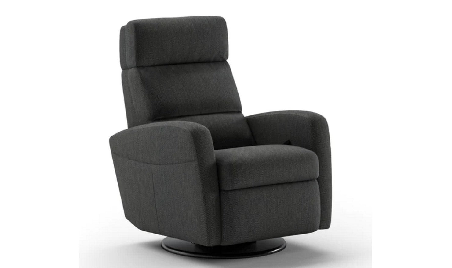 Luonto Sloped Fabric Recliner Chair with Swivel Base