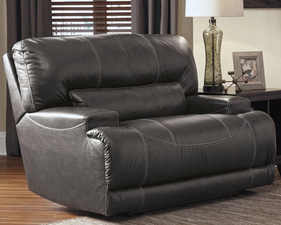 McCaskill Wide Seat Power Recliner-Recliner Chairs-Leahyco