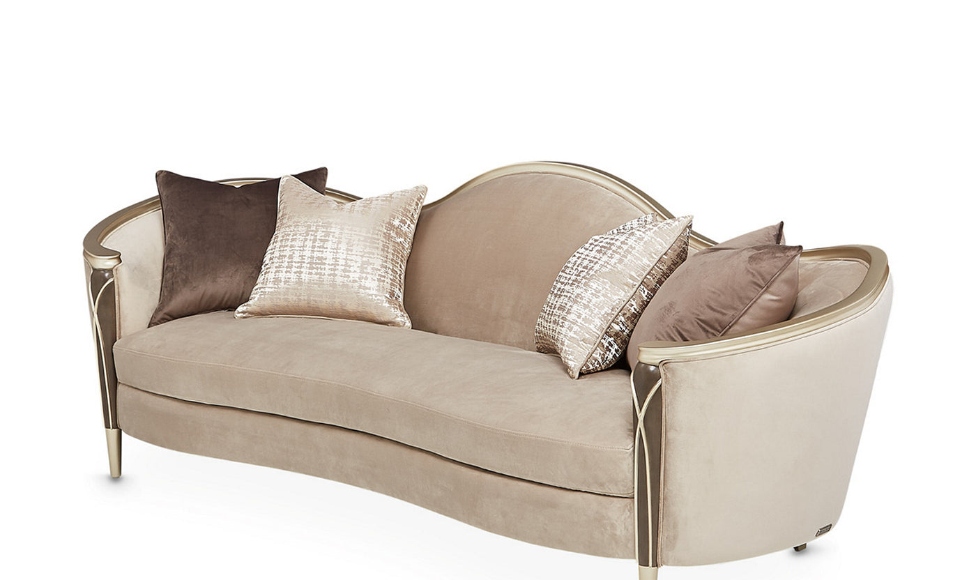 Villa Fabric Sofa with Curvy Arms