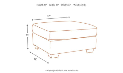 Accrington Oversized Accent Ottoman-Ottomans-Leahyco