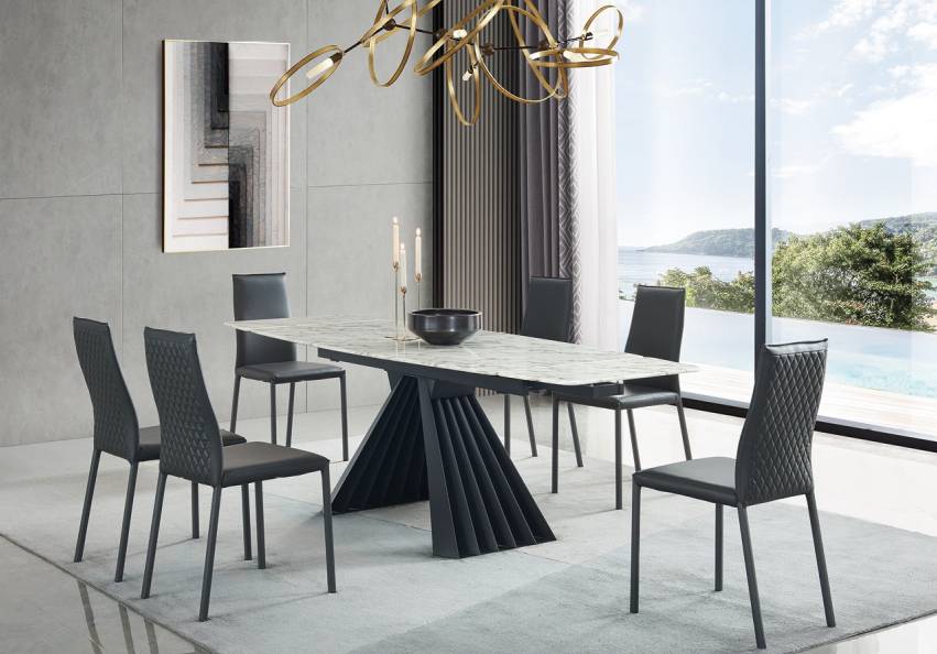 Adola Extendable Dining Table-Dining Tables-Leahyco